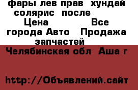 фары лев.прав. хундай солярис. после 2015. › Цена ­ 20 000 - Все города Авто » Продажа запчастей   . Челябинская обл.,Аша г.